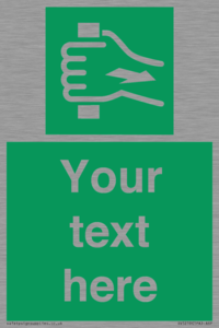 Custom Pull Bar Sign